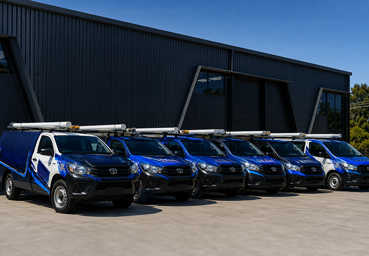 Fleet of St Ives Blocked Drains plumbing vans
